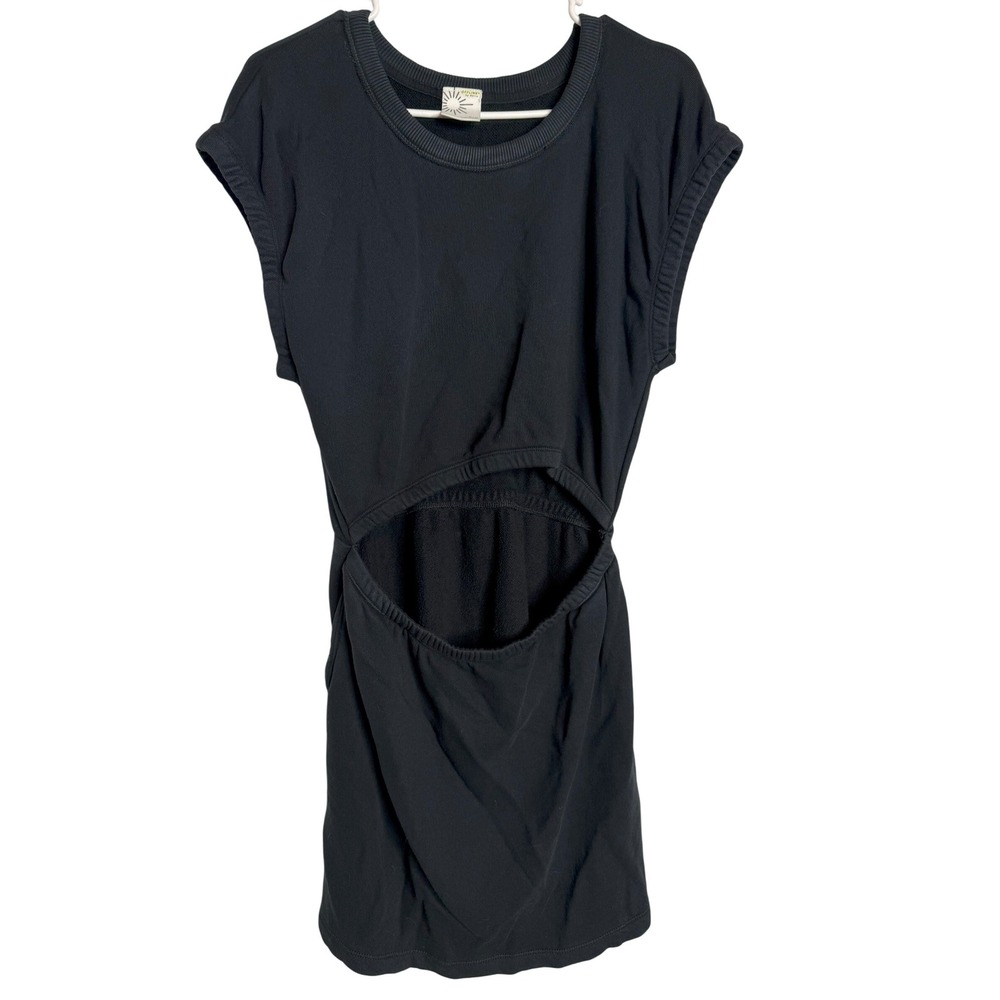 OFFLINE by Aerie Cutout Ribbed Dress Casual Comfy Black Size‎ M